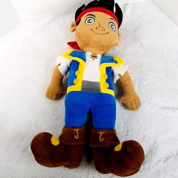 Disney Plush Jake The Neverland Pirates 20" No Sword Stuffed Doll Toy Cartoon - Picture 1 of 6
